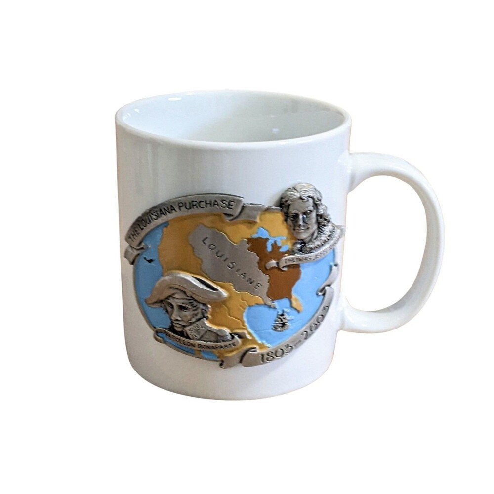 Collectible LOUISIANA Mug Cup Ceramic Historical Bicentennial